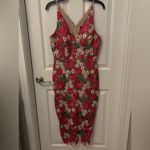 Floral fitted dress